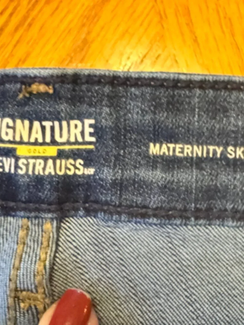 Levi's Maternity Pull-On Jeans Size XL (WJLV1) - Picture 8 of 9